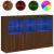 Servantă cu lumini LED, stejar maro, 162x37x100 cm GartenMobel Dekor
