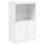 Servantă cu lumini LED, alb, 181,5x37x100 cm GartenMobel Dekor