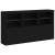 Servantă cu lumini LED, negru, 181,5x37x100 cm GartenMobel Dekor