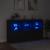 Servantă cu lumini LED, negru, 181,5x37x100 cm GartenMobel Dekor