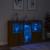 Servantă cu lumini LED, stejar maro, 162x37x100 cm GartenMobel Dekor