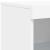 Servantă cu lumini LED, alb, 181,5x37x100 cm GartenMobel Dekor