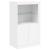 Servantă cu lumini LED, alb, 181,5x37x100 cm GartenMobel Dekor
