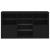 Servantă cu lumini LED, negru, 181,5x37x100 cm GartenMobel Dekor