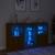 Servantă cu lumini LED, stejar maro, 181,5x37x100 cm GartenMobel Dekor