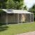 Cușcă câini cu acoperiș și uși, gri, 4x2x2 m, oțel galvanizat GartenMobel Dekor