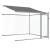 Cușcă câini cu acoperiș și uși, gri, 8x2x2 m, oțel galvanizat GartenMobel Dekor