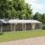 Cușcă câini cu acoperiș și uși, gri, 12x2x2 m, oțel galvanizat GartenMobel Dekor