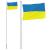 Steag Ucraina cu stâlp din aluminiu, 6,23 m GartenMobel Dekor