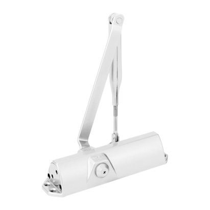 Amortizor hidraulic alb RAL9016 cu brat articulat - DORMA TS68-WHITE SafetyGuard Surveillance