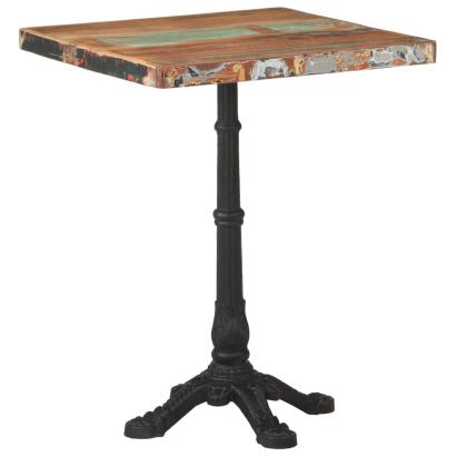 Masă de bistro, 60 x 60 x 76 cm, lemn masiv reciclat   GartenMobel Dekor