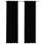 Perdele opace aspect pânză, cârlige, 2 buc., negru, 140x225 cm GartenMobel Dekor