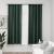 Draperii opace aspect in, cu cârlige, 2 buc., verde, 140x175 cm GartenMobel Dekor