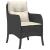 Set mobilier de grădină cu perne, 7 piese, negru, poliratan GartenMobel Dekor