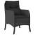 Set mobilier de grădină cu perne, 3 piese, negru, poliratan GartenMobel Dekor