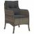 Set mobilier de grădină cu perne, 5 piese, gri, poliratan GartenMobel Dekor