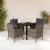 Set mobilier de grădină cu perne, 5 piese, gri, poliratan GartenMobel Dekor