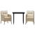 Set mobilier de grădină cu perne, 3 piese, bej, poliratan GartenMobel Dekor
