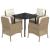 Set mobilier de grădină cu perne, 5 piese, bej, poliratan GartenMobel Dekor