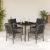 Set mobilier de grădină cu perne, 5 piese, gri, poliratan GartenMobel Dekor