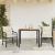 Set bistro cu perne, 3 piese, negru, poliratan GartenMobel Dekor