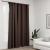 Draperie opacă, aspect de in, gri taupe, 290x245 cm, cu cârlige GartenMobel Dekor