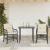 Set bistro cu perne, 3 piese, negru, poliratan GartenMobel Dekor