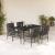 Set mobilier de grădină cu perne, 5 piese, gri, poliratan GartenMobel Dekor