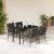 Set mobilier de grădină cu perne, 5 piese, gri, poliratan GartenMobel Dekor