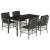 Set mobilier de grădină cu perne, 5 piese, gri, poliratan GartenMobel Dekor