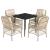 Set mobilier de grădină cu perne, 5 piese, bej, poliratan GartenMobel Dekor