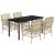 Set mobilier de grădină cu perne, 5 piese, bej, poliratan GartenMobel Dekor