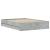Cadru de pat cu sertare, gri beton, 135x190 cm, lemn prelucrat GartenMobel Dekor