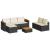Set mobilier de grădină cu perne, 5 piese,poliratan/lemn acacia GartenMobel Dekor