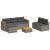 Set canapea de grădină cu perne, 5 piese, poliratan/lemn acacia GartenMobel Dekor