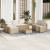 Set canapele de grădină cu perne 5 piese bej poliratan/acacia GartenMobel Dekor