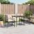 Set mobilier de grădină cu perne, 3 piese, negru, poliratan GartenMobel Dekor