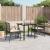 Set mobilier de grădină cu perne, 3 piese, negru, poliratan GartenMobel Dekor