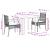 Set mobilier de grădină cu perne, 3 piese, negru, poliratan GartenMobel Dekor