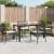 Set mobilier de grădină cu perne, 5 piese, negru, poliratan GartenMobel Dekor