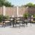 Set mobilier de grădină cu perne, 7 piese, negru, poliratan GartenMobel Dekor