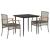 Set mobilier de grădină cu perne, 3 piese, gri, poliratan GartenMobel Dekor
