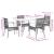 Set mobilier de grădină cu perne, 5 piese, bej, poliratan GartenMobel Dekor