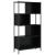 Bibliotecă, negru, 72x28x172 cm, lemn prelucrat GartenMobel Dekor