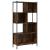 Bibliotecă, stejar fumuriu, 72x28x172 cm, lemn prelucrat GartenMobel Dekor
