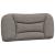 Cadru de pat cu lumini LED, gri taupe, 90x190 cm, textil GartenMobel Dekor