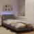 Cadru de pat cu lumini LED, gri taupe, 90x190 cm, textil GartenMobel Dekor