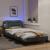 Cadru de pat cu lumini LED, gri deschis, 100x200 cm, textil GartenMobel Dekor