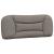 Cadru de pat cu lumini LED, gri taupe, 100x200 cm, textil GartenMobel Dekor