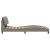 Cadru de pat cu lumini LED, gri taupe, 100x200 cm, textil GartenMobel Dekor
